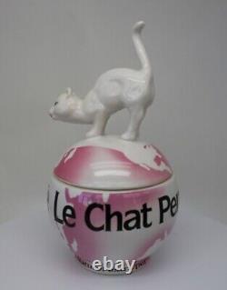 Jewelry Box Figurine Powder Box Animal-themed Cat Perched Art Deco Style