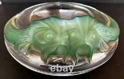 Lalique France Cut Or Empty Pocket In Crystal And Glass Paste Style Art Nouveau
