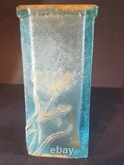Little Vase Bleu Daum Nancy From Art Nouveau Style