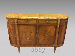 Louis XVI Style Threaded Dining Table Buffet With Gold Bronzes