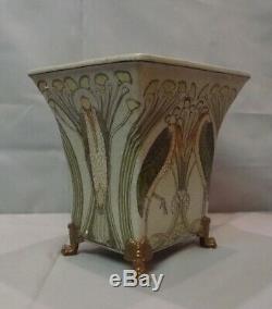 Marabou Bird Vase Style Art Deco Art Nouveau Porcelain Bronze