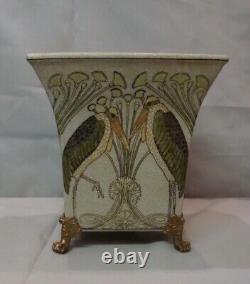 Marabout Bird Vase Art Deco Style Art Nouveau Porcelain