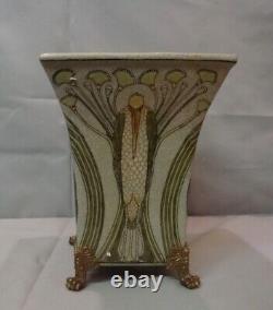 Marabout Bird Vase Art Deco Style Art Nouveau Porcelain