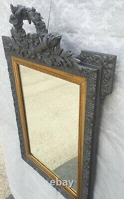 Mirror And Frame Wood Old Style Louis Philippe Epoque Art Nouveau 1900 Design