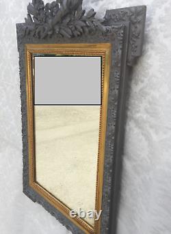 Mirror And Frame Wood Old Style Louis Philippe Period Art Nouveau Design 1900