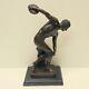 Naked Discus Thrower Statue Sculpture In Solid Bronze Art Deco Style Art Nouveau Style