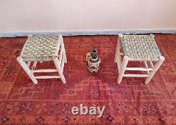 Natural Moroccan Chair Sitting In Lemonwood Artisanal Marocain Deco