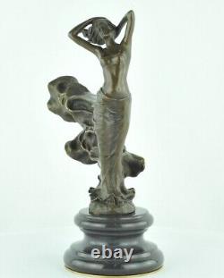 Nude Dancer Sexy Statue Sculpture Art Deco Style Art Nouveau Bronze Massi