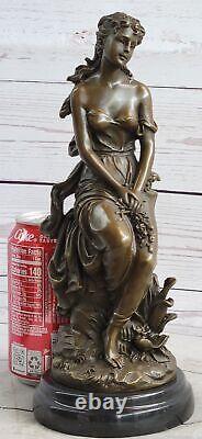 Nymph Forest Flesh Fairy Style Art Nouveau Bronze Sculpture Deco Decor Figurine