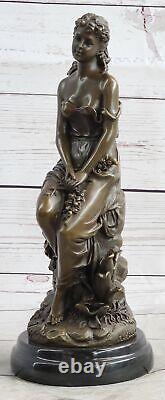 Nymph Forest Flesh Fairy Style Art Nouveau Bronze Sculpture Deco Decor Figurine