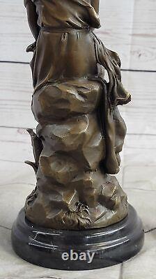 Nymph Forest Flesh Fairy Style Art Nouveau Bronze Sculpture Deco Decor Figurine