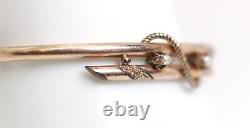 Old Art Style New Bracelet, Gold Metal Scissors, Beads, Innenl16,5cm