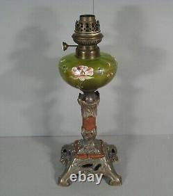 Old Oil Lamp Art New Style Glass Glazed Painted And Regulated