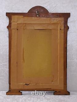 Old Style Art Nouveau Design Wooden Frame Vintage Art Demoiselle Around 1900