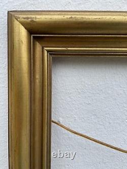 Old Style Profile Picture Frame Wooden Gold Art Nouveau