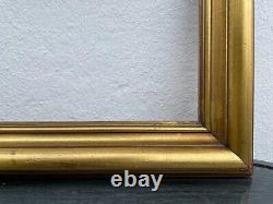 Old Style Profile Picture Frame Wooden Gold Art Nouveau