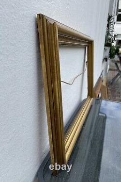 Old Style Profile Picture Frame Wooden Gold Art Nouveau