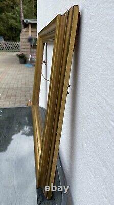 Old Style Profile Picture Frame Wooden Gold Art Nouveau