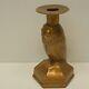 Owl Candle Holder Bird Animal Art Deco Art Nouveau Style Bronze