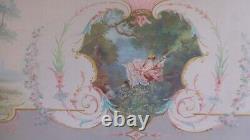 Painting Oil Emile Roy Fresque Boiserie Style Louis XV Debut Xxeme Art Nouveau