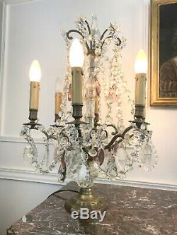 Pair Girandolles (big Model) Louis XV Style A 6 Arm Of Lights