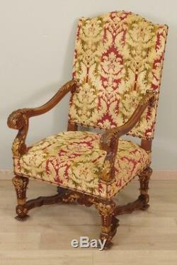Pair Of Armchairs Great Apparat Louis XIV Style