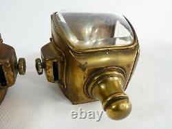 Pair Of Electric Brass Car Lanterns Nirona 28 Style Louis XV