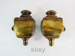 Pair Of Electric Brass Car Lanterns Nirona 28 Style Louis XV