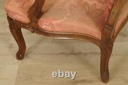 Pair Of Louis Xv-style Flat-backed Armchairs