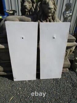 Pair Of Women's Panels Of Style Art New In Platre (recent Manufacturing)