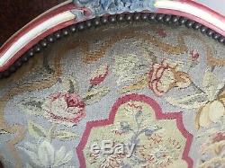 Pair Style Armchairs Regency Aubusson Tapestry
