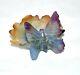 Papillon Glass Paste Cut Signed Daum France Empty-pocket Style Art Nouveau