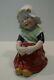 "peasant Girl Figurine In Art Deco And Art Nouveau Style Porcelain"