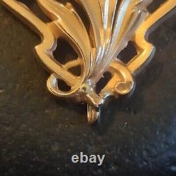 Pendant or Brooch Antique Flower Bouquet / Gold 750 (18K) Art Nouveau Style