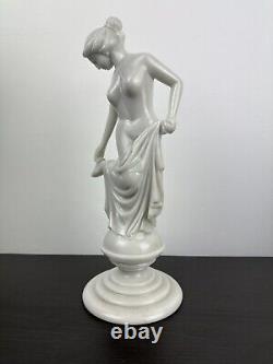 Polished Marble Sculpture in Old Art Nouveau Style