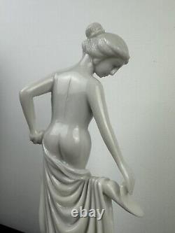 Polished Marble Sculpture in Old Art Nouveau Style