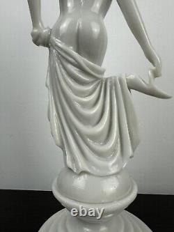 Polished Marble Sculpture in Old Art Nouveau Style