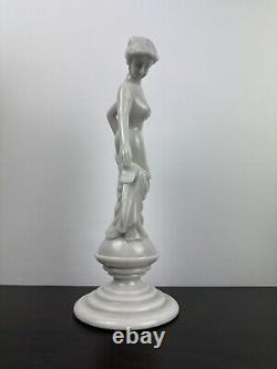 Polished Marble Sculpture in Old Art Nouveau Style