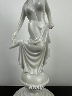 Polished Marble Sculpture in Old Art Nouveau Style