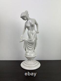 Polished Marble Sculpture in Old Art Nouveau Style