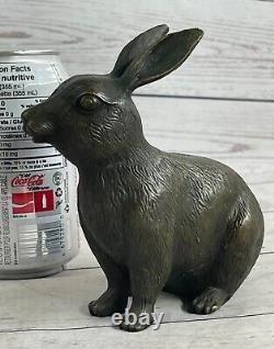 Rabbit Hare Art Deco Art Style New Bronze Sculpture Font Figurine