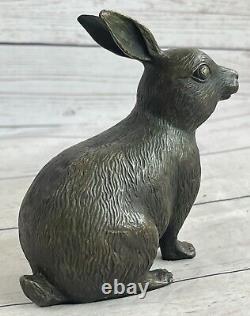 Rabbit Hare Art Deco Art Style New Bronze Sculpture Font Figurine