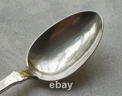 Rare Elegant Art Nouveau Style 830 Silver Dessert Spoon from Denmark 1929