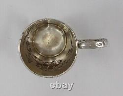 Rare Elegant Art Nouveau Style Handle Cup in 800 Silver by F. Mosgau circa 1900