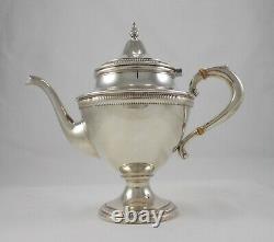 Rare Elegant Art Nouveau Style Teapot From 925er Sterling Silver USA Um 1940