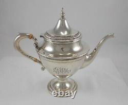 Rare Elegant Art Nouveau Style Teapot From 925er Sterling Silver USA Um 1940