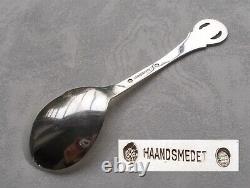 Rare Elegant Cream Spoon Art Nouveau Style 830 Silver Denmark Circa 1951