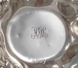 Rare Elegant Praline Nut Small Bowl Art Nouveau Style 925 Sterling Silver