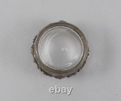 Rare Elegant Salt Cellar in Art Nouveau Style Made of 950 Sterling Silver from France