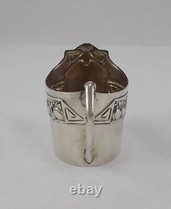 Rare Elegant Support / Podstakannik Style Art Nouveau 800 Silver Lutz&weiss